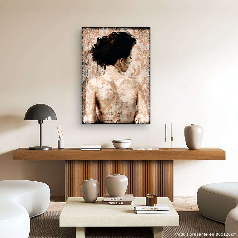 Tableau Portrait rétro subtil