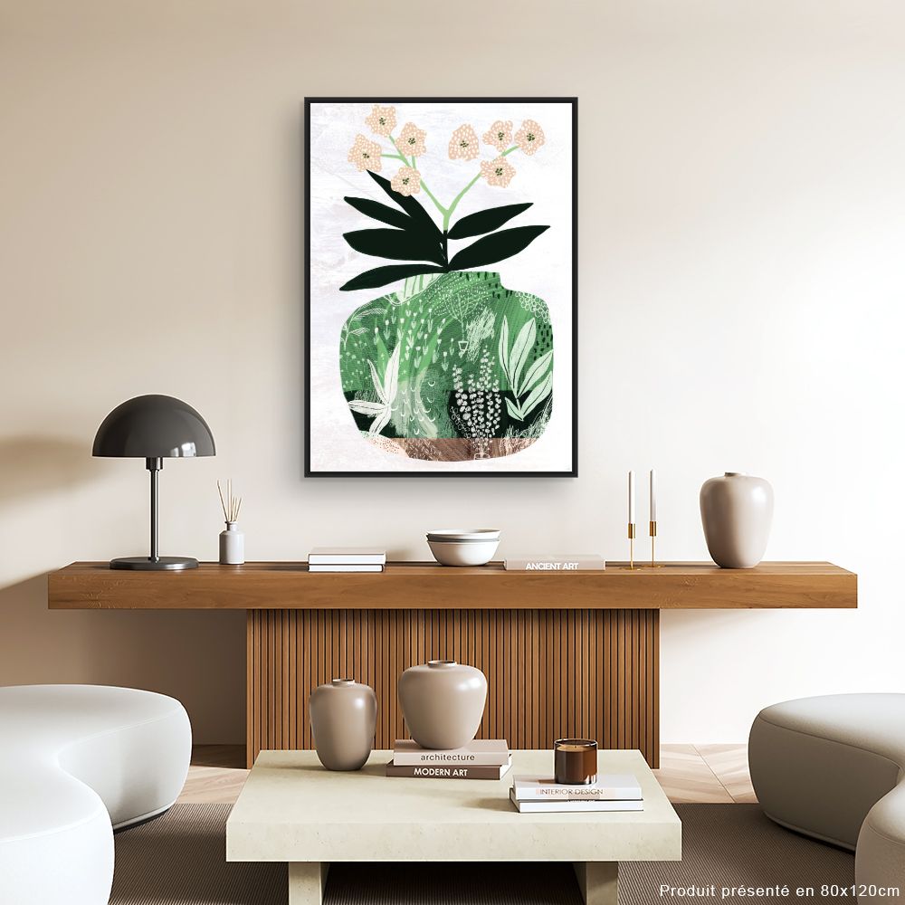 Tableau Vase fleuri élégant