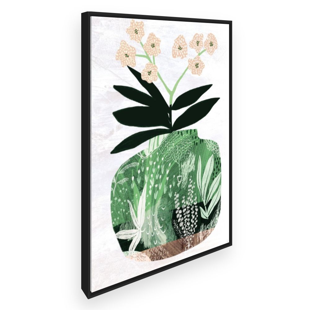Toile Vase fleuri élégant