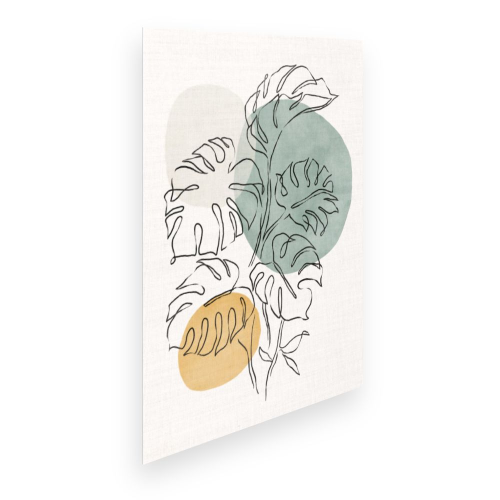 Affiche Lignes botaniques élégantes