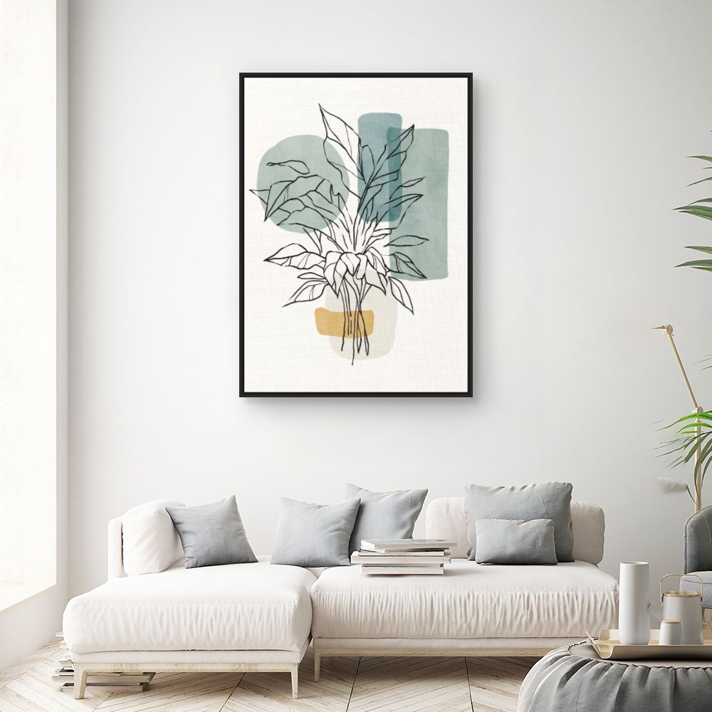Tableau Silhouette végétale élégante