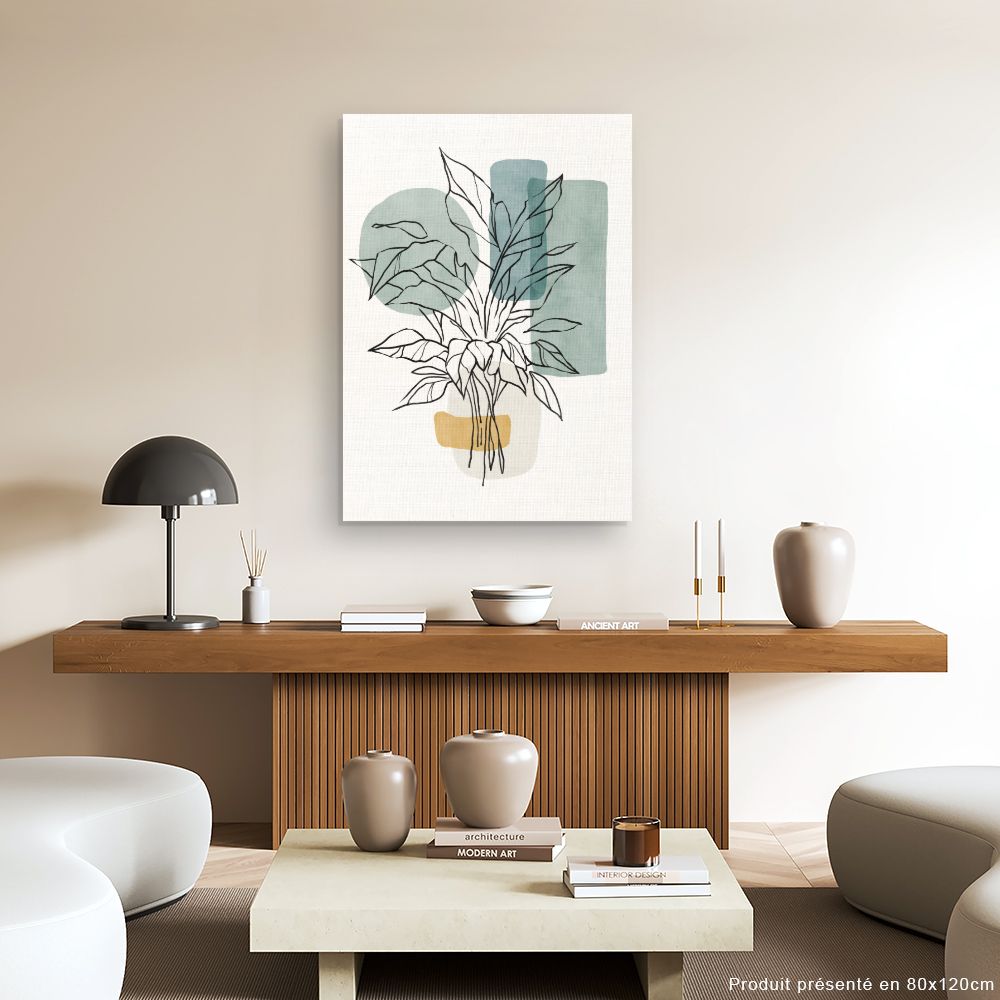 Tableau Silhouette végétale élégante