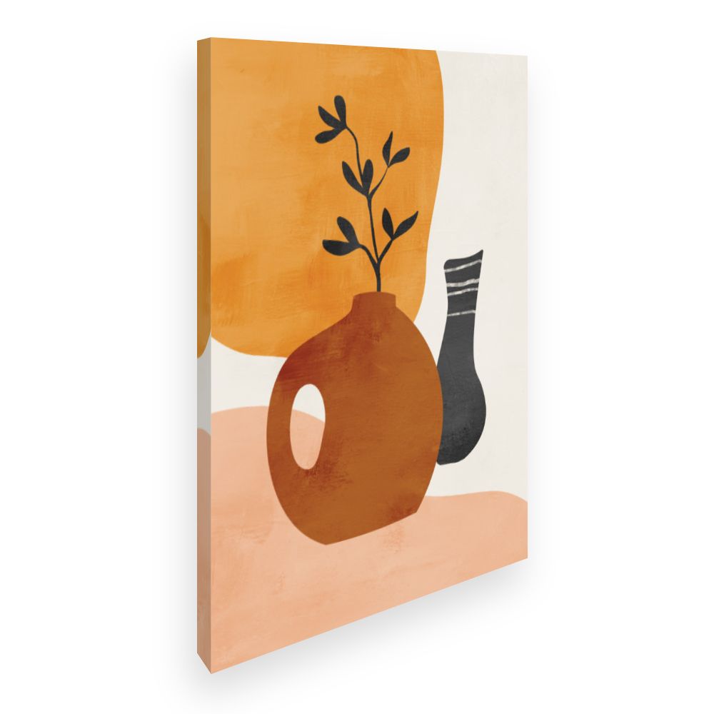 Toile Vases abstraits élégants