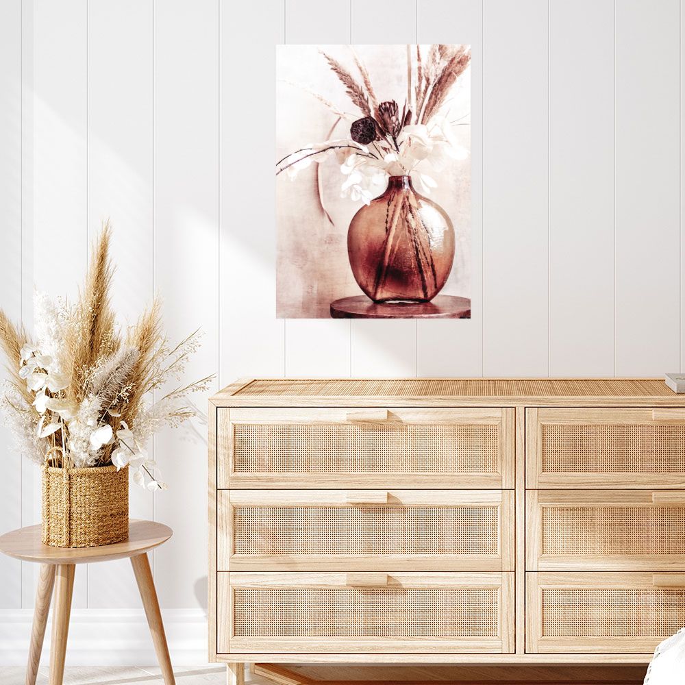 Affiche Élégance florale rustique