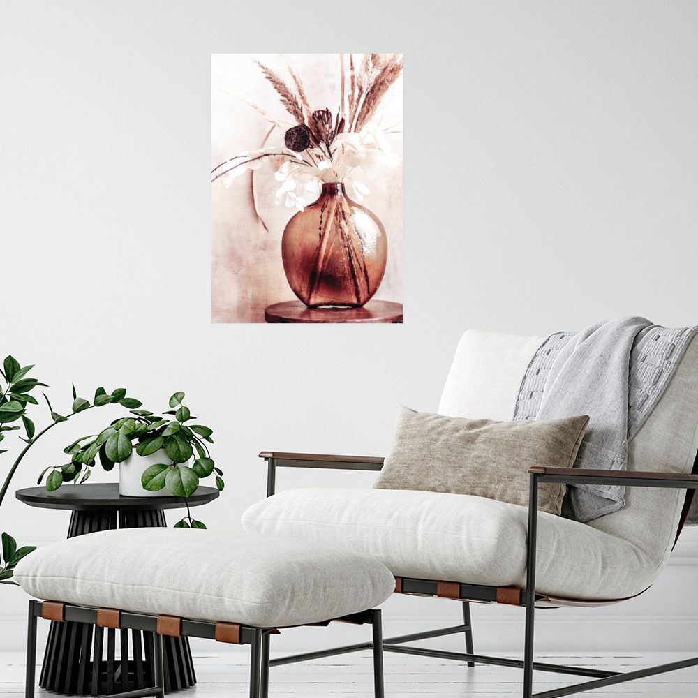 Affiche Élégance florale rustique