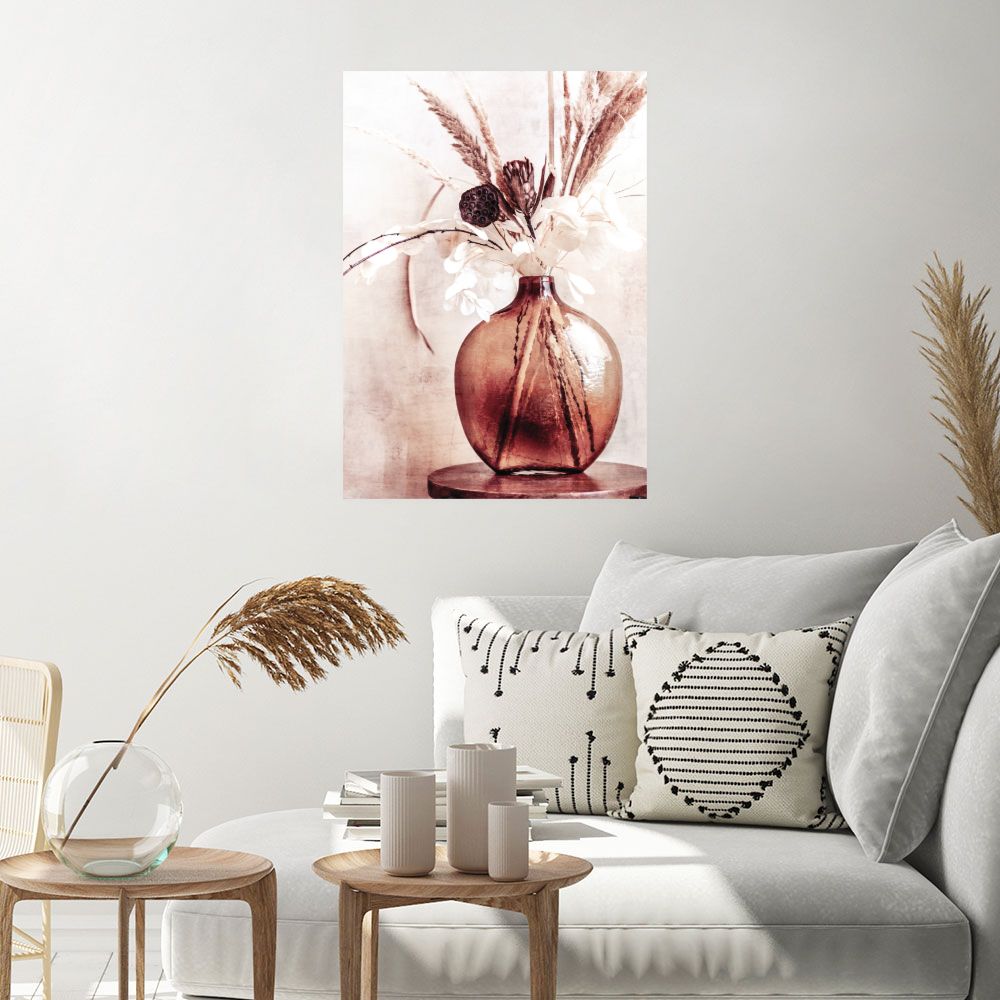 Affiche Élégance florale rustique