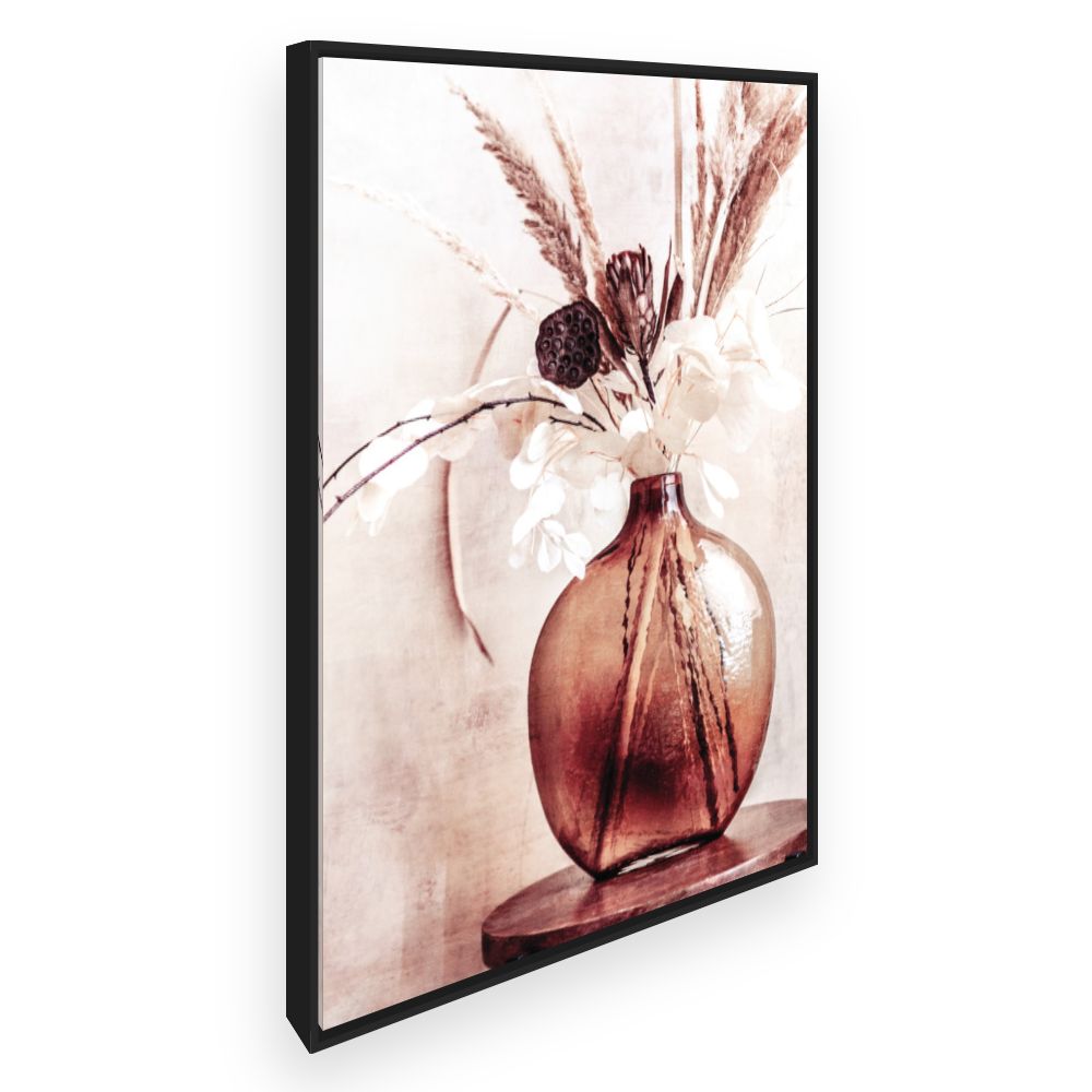 Toile Vase floral élégant