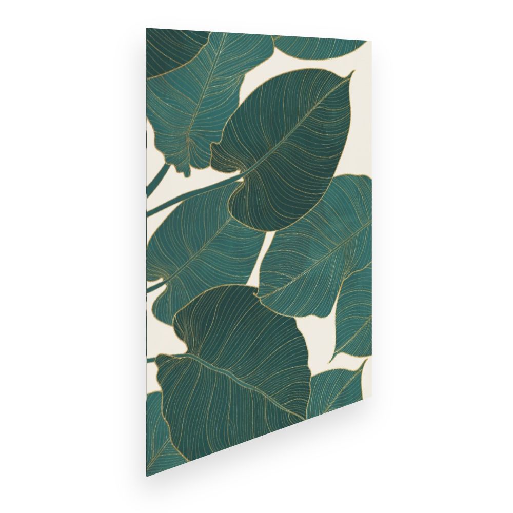 Affiche Feuilles exotiques élégantes