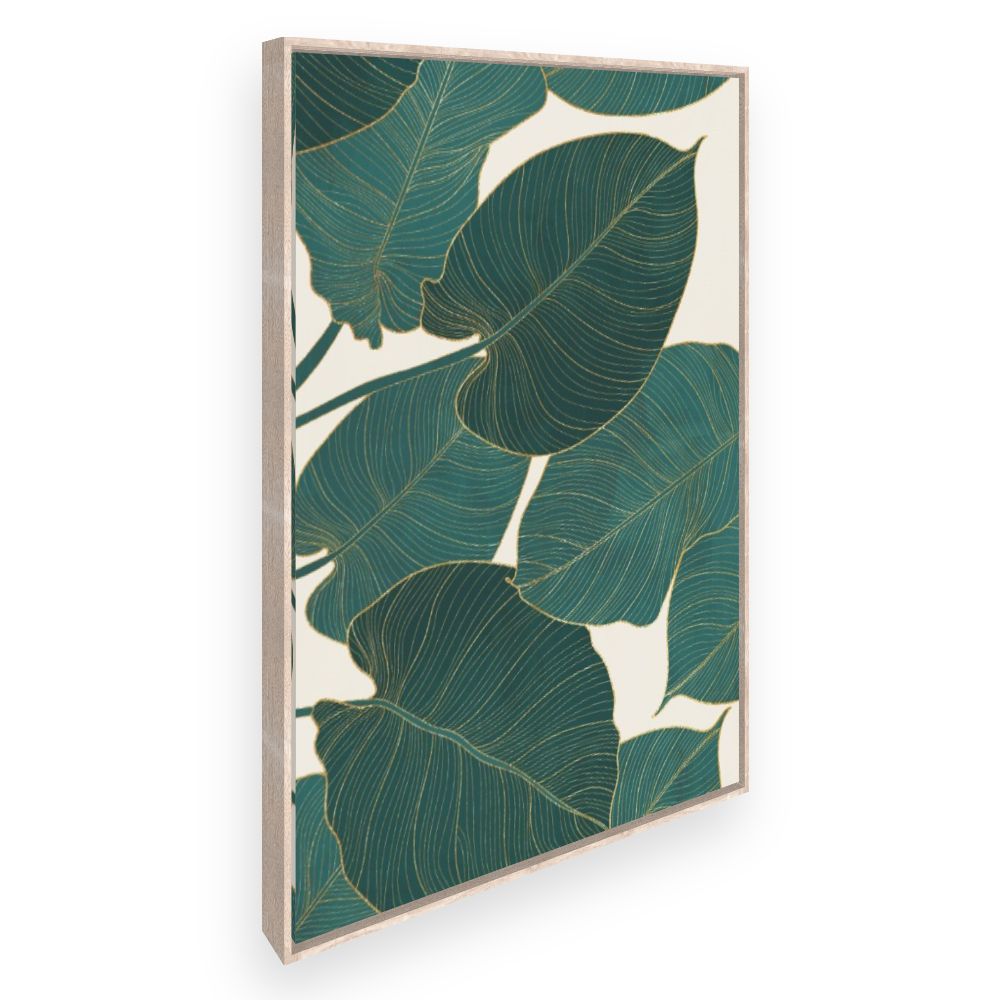 Toile Feuilles exotiques
