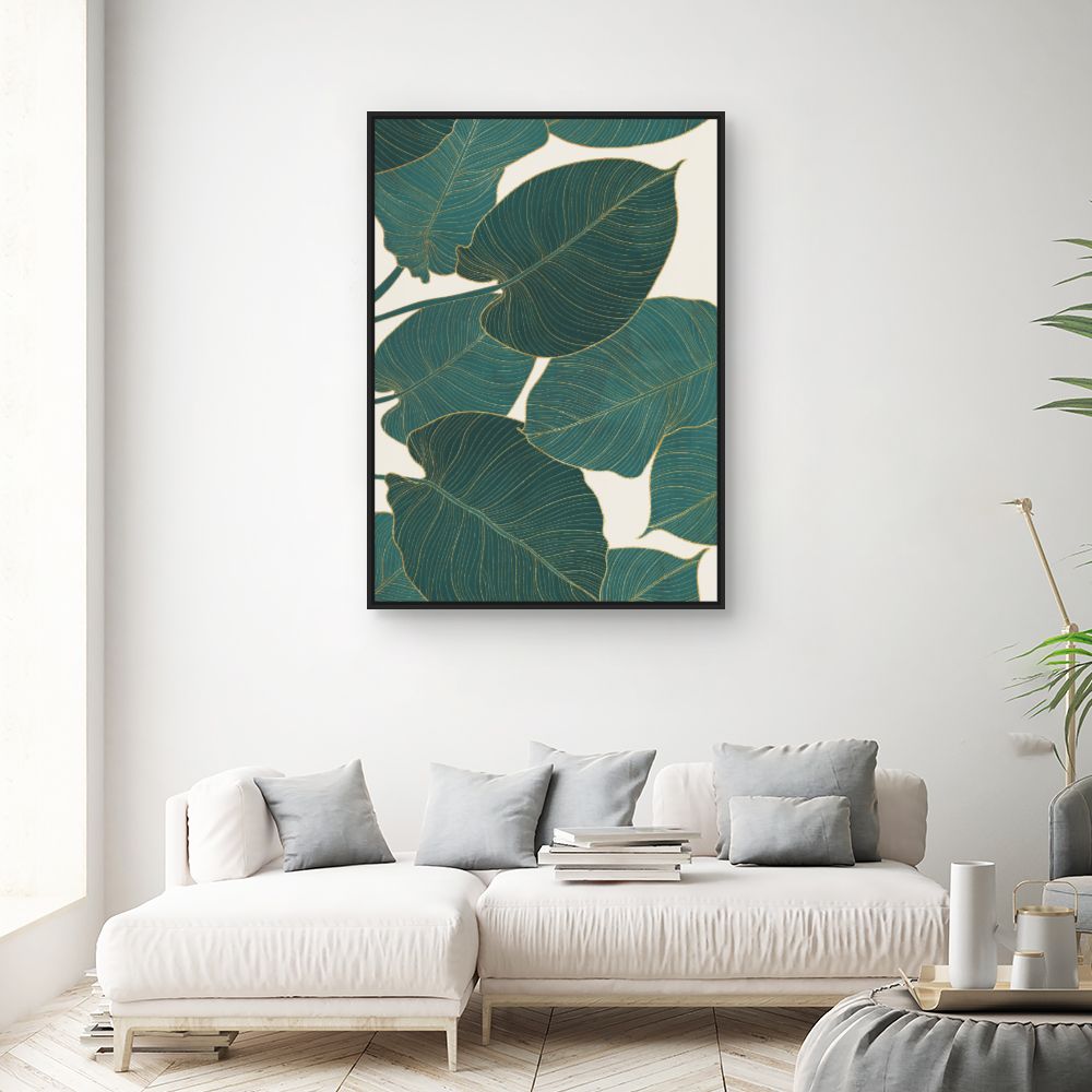 Tableau Feuilles exotiques