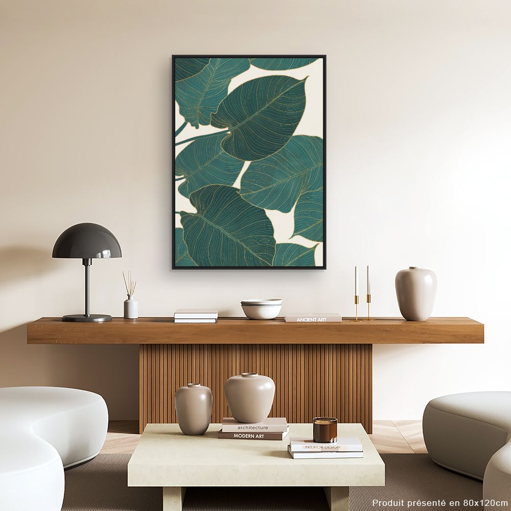 Tableau Feuilles exotiques