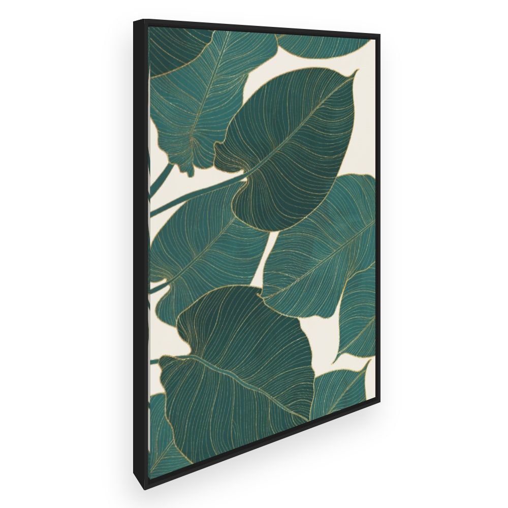 Toile Feuilles exotiques