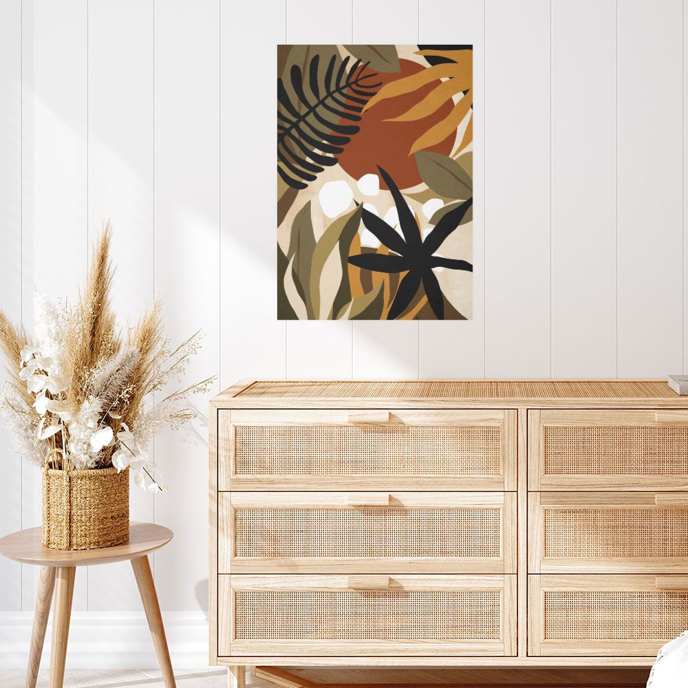 Affiche Feuillage exotique