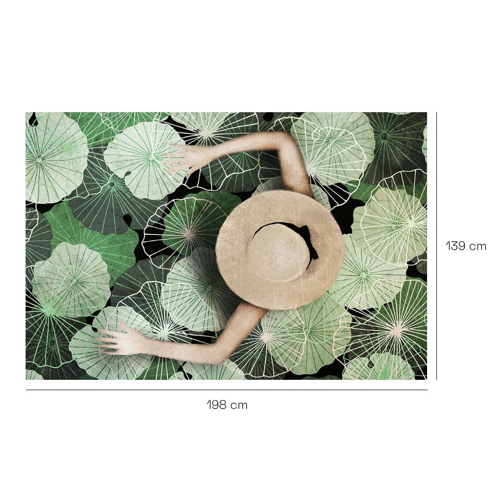 Tapis n°225 Motifs végétaux apaisants