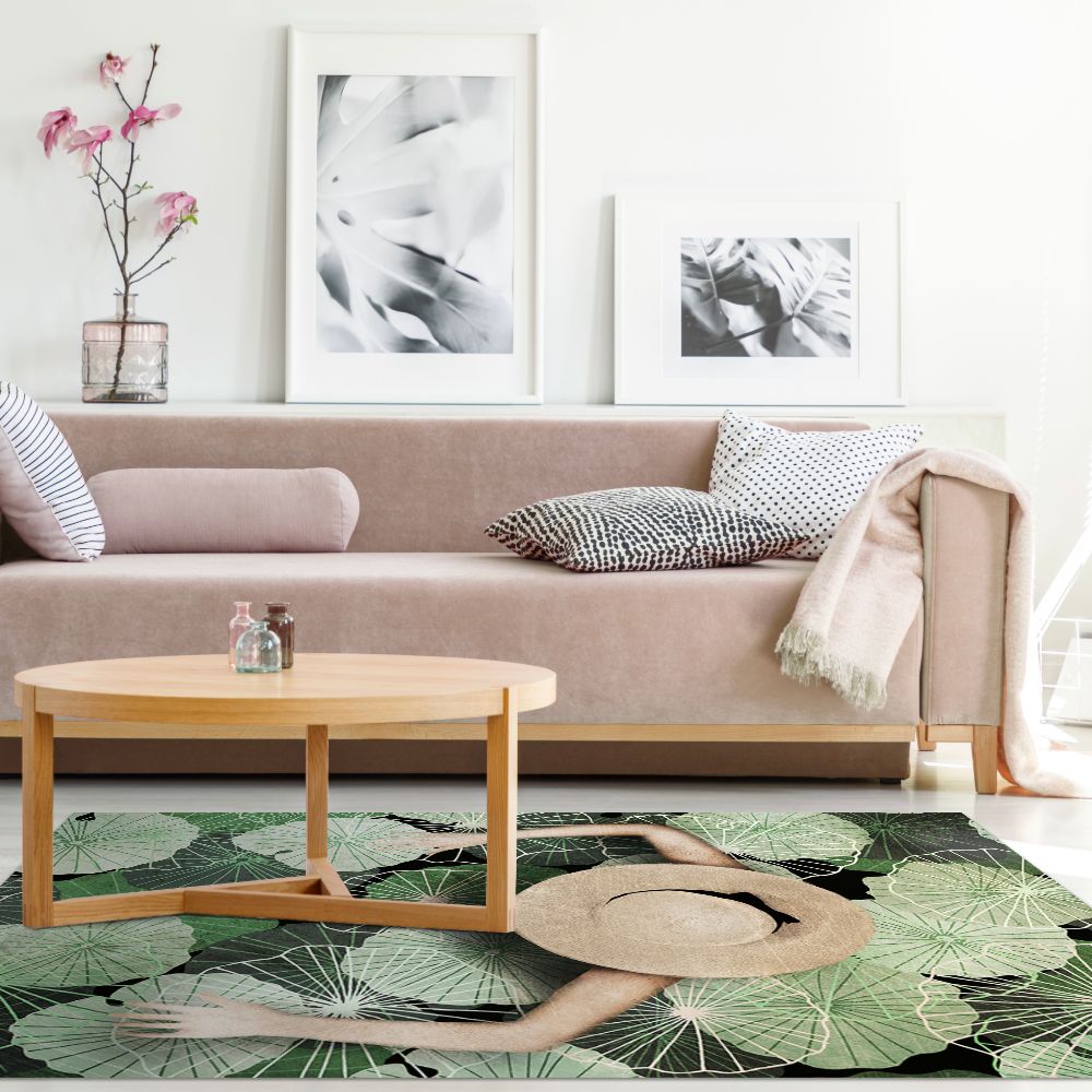 Tapis n°225 Motifs végétaux apaisants