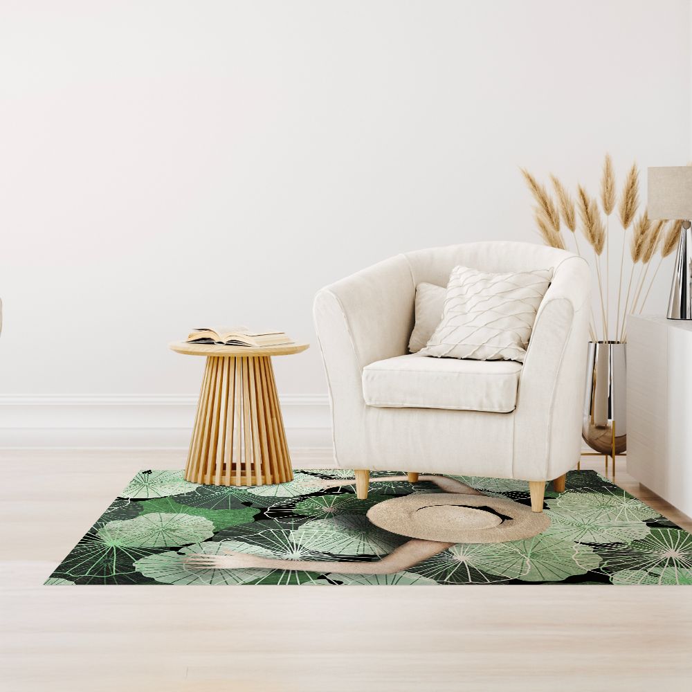 Tapis n°225 Motifs végétaux apaisants