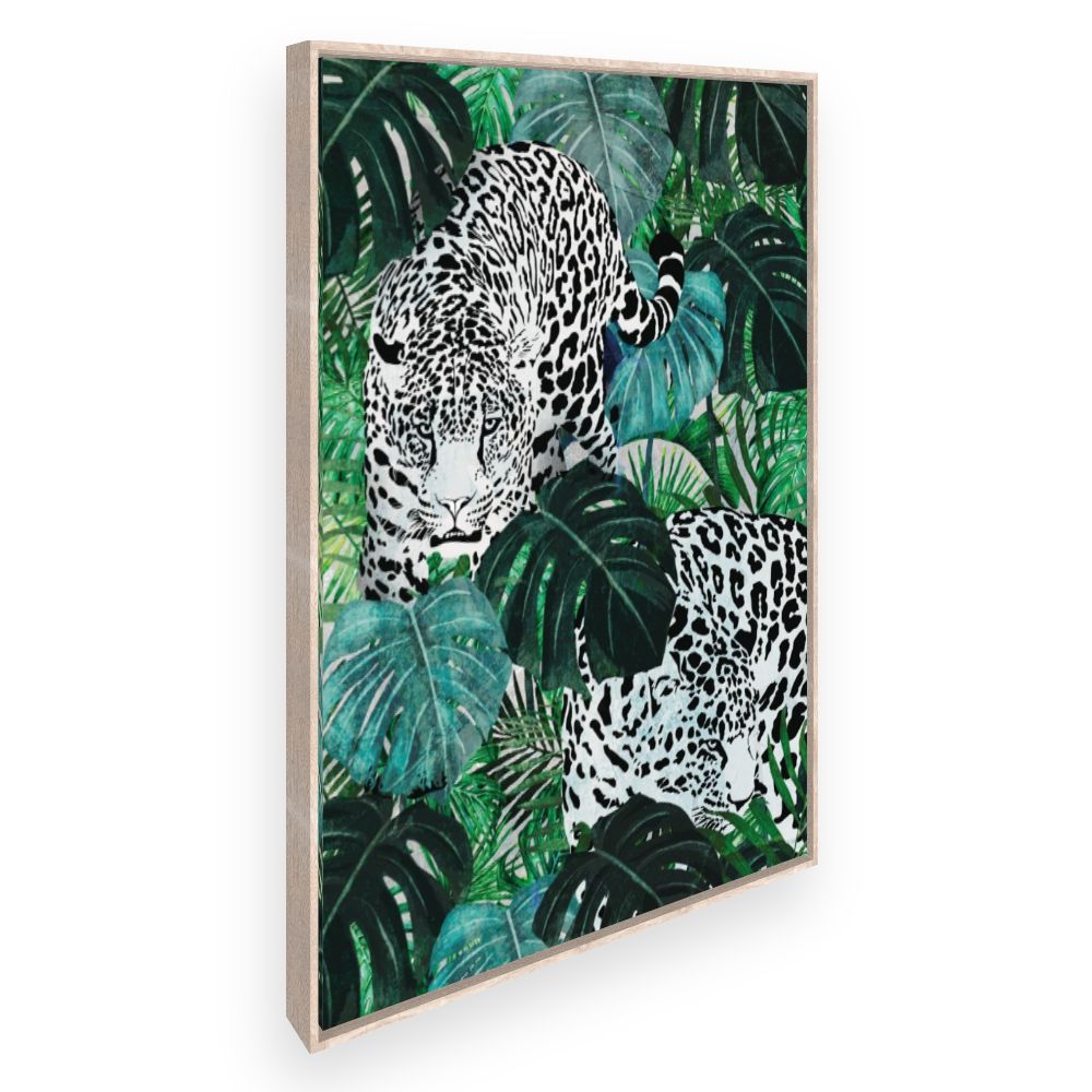 Toile Jaguars et feuillage