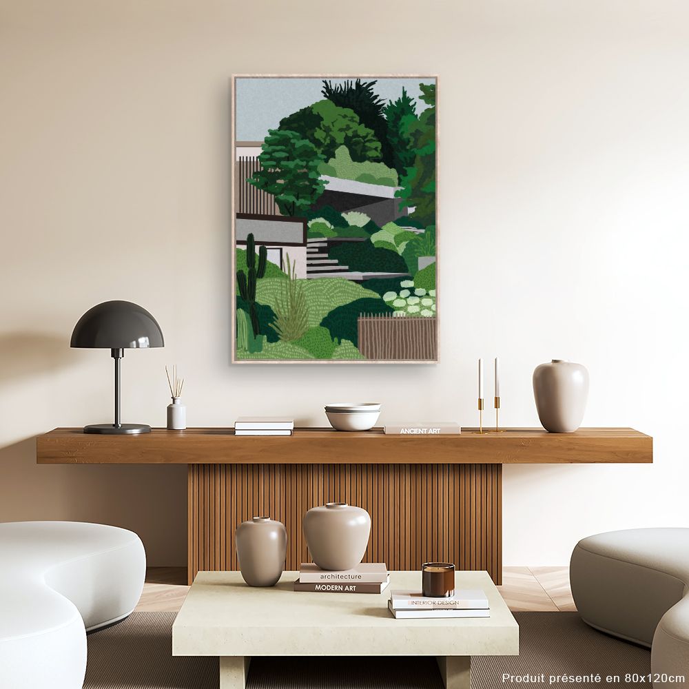 Tableau Jardin moderne