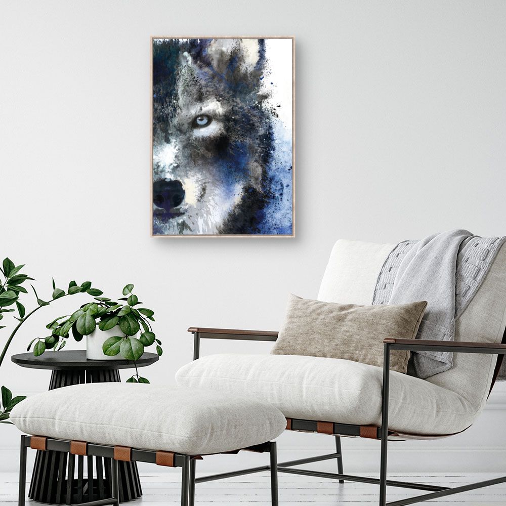 Tableau Loup artistique