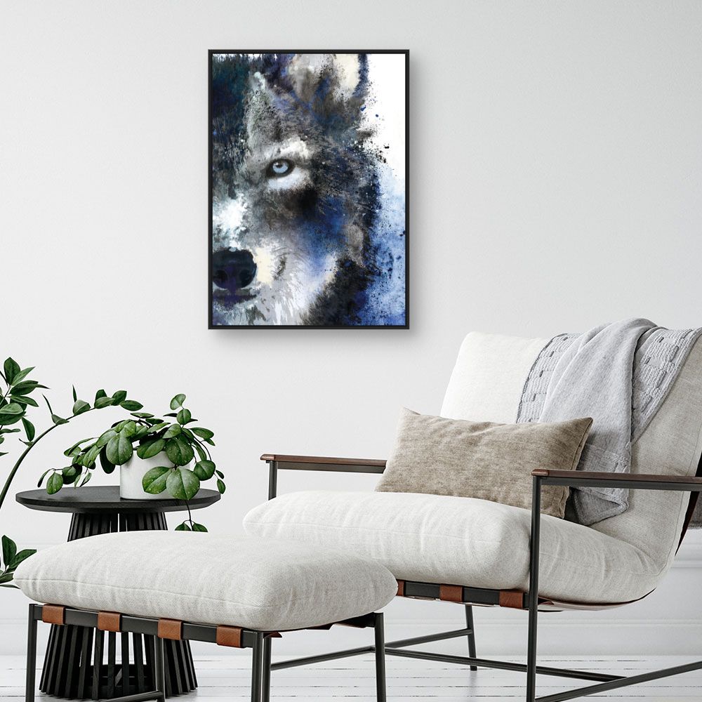 Tableau Loup artistique