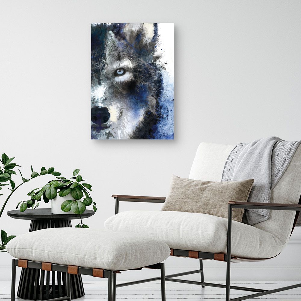 Tableau Loup artistique