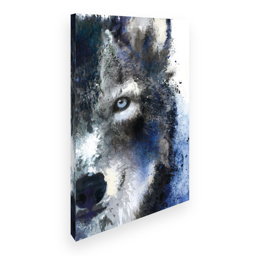 Toile Loup artistique