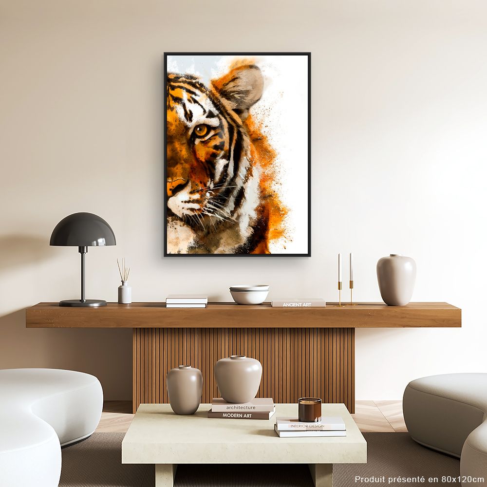 Tableau Tigre majestueux