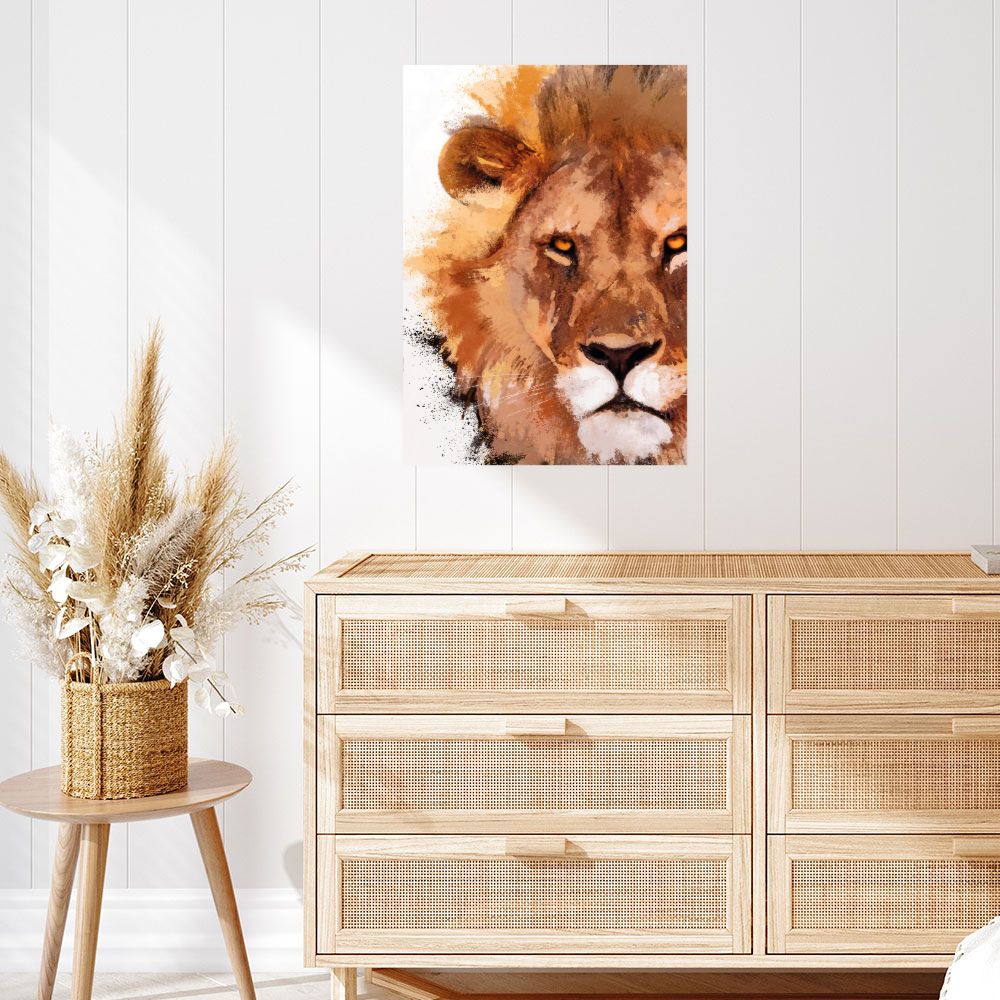 Affiche Lion majestueux