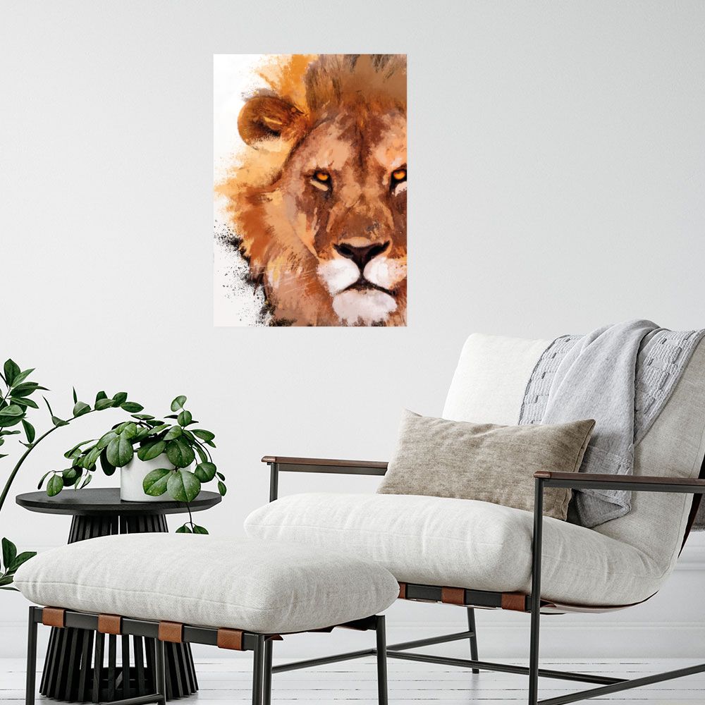 Affiche Lion majestueux