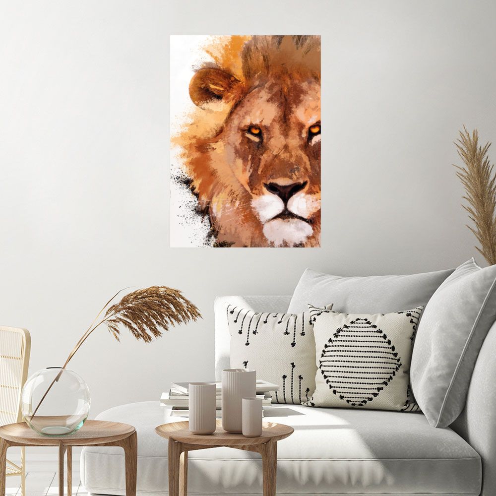 Affiche Lion majestueux