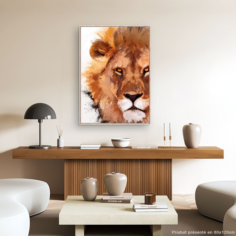 Tableau Lion majestueux