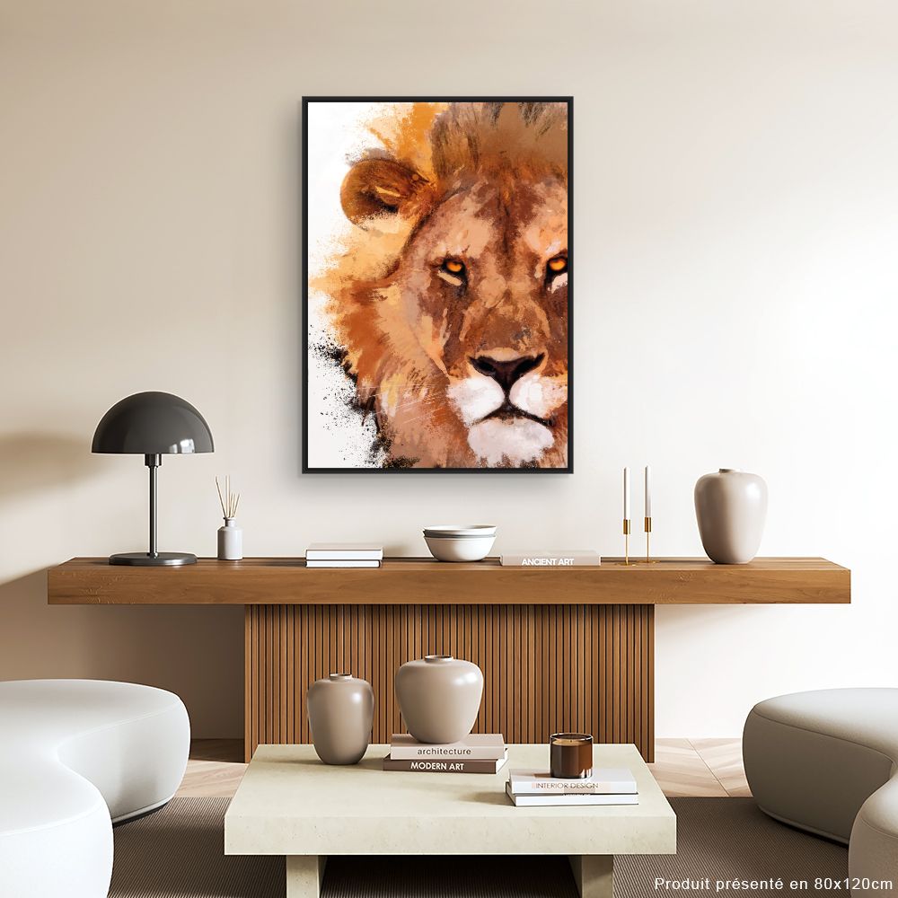 Tableau Lion majestueux
