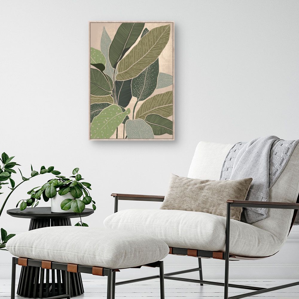 Tableau Feuillage exotique