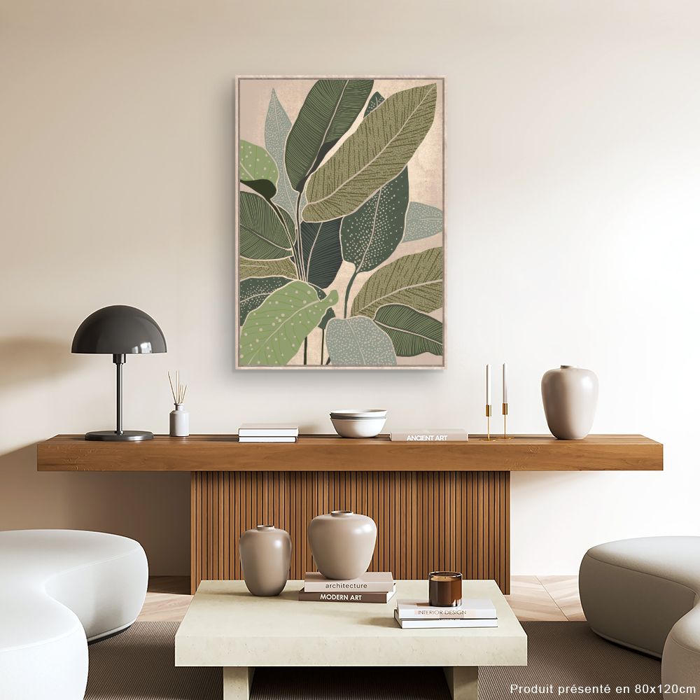 Tableau Feuillage exotique