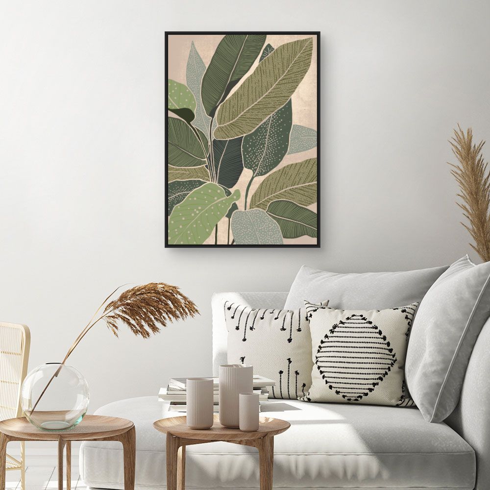 Tableau Feuillage exotique