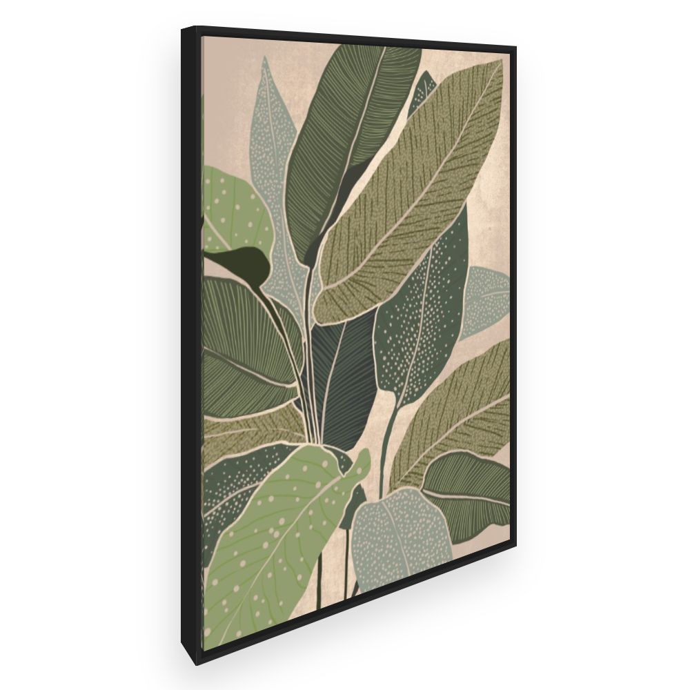 Toile Feuillage exotique