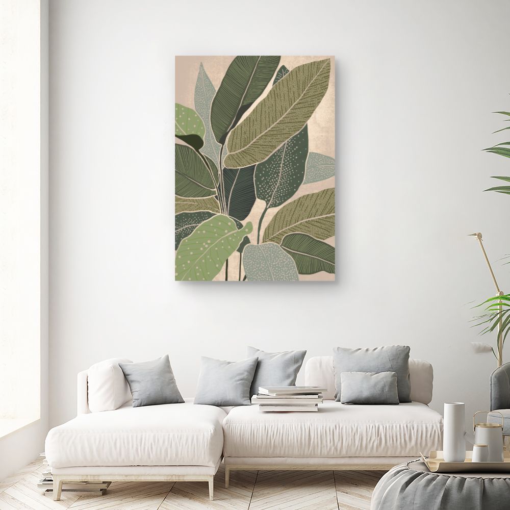 Tableau Feuillage exotique