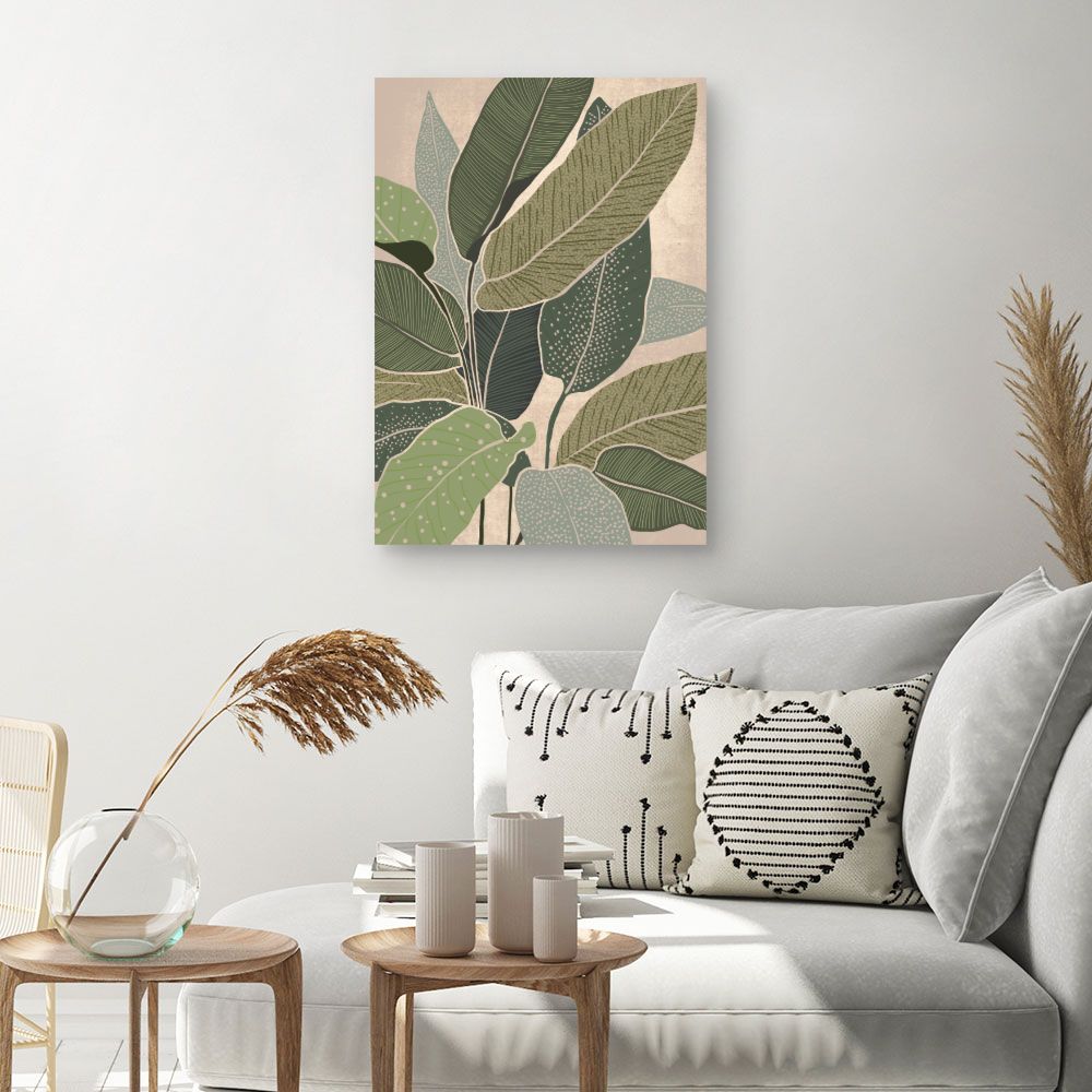 Tableau Feuillage exotique