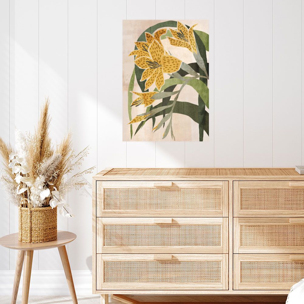 Affiche Fleurs abstraites