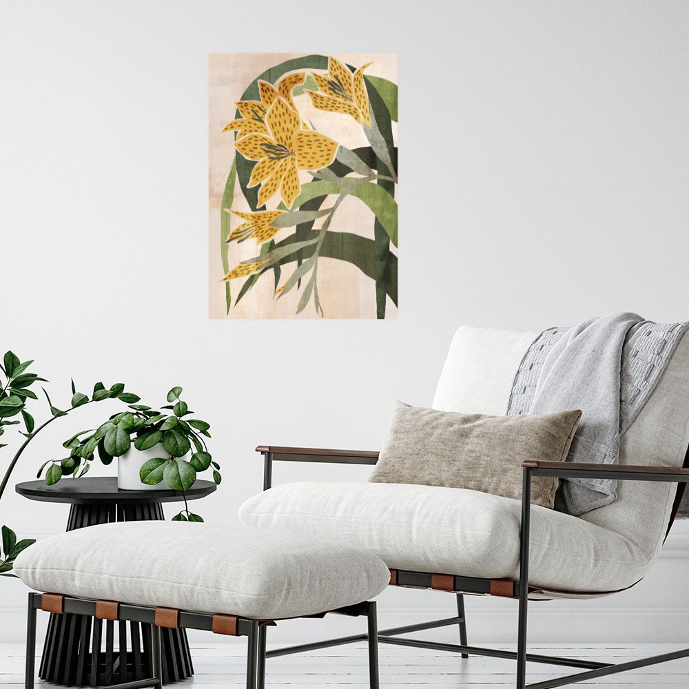 Affiche Fleurs abstraites