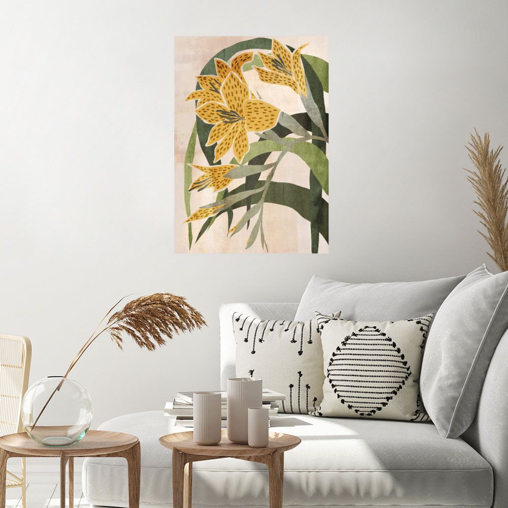 Affiche Fleurs abstraites