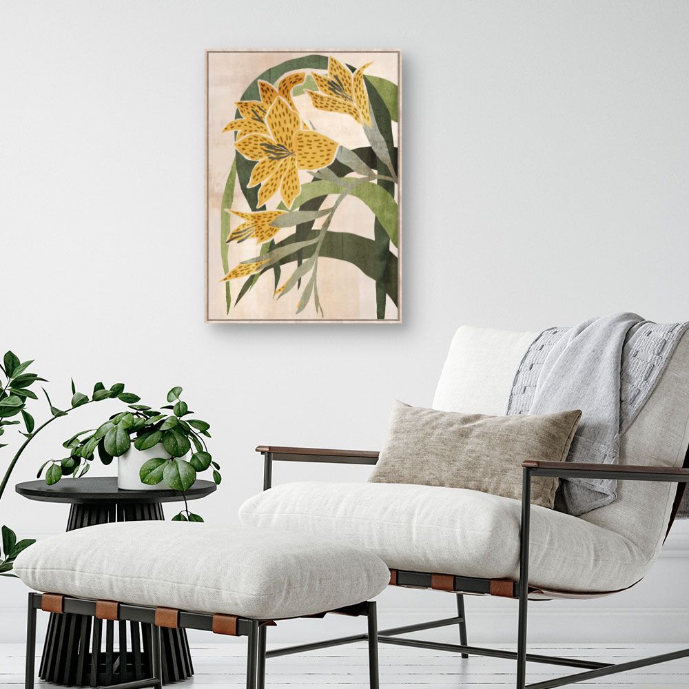 Tableau Fleurs abstraites