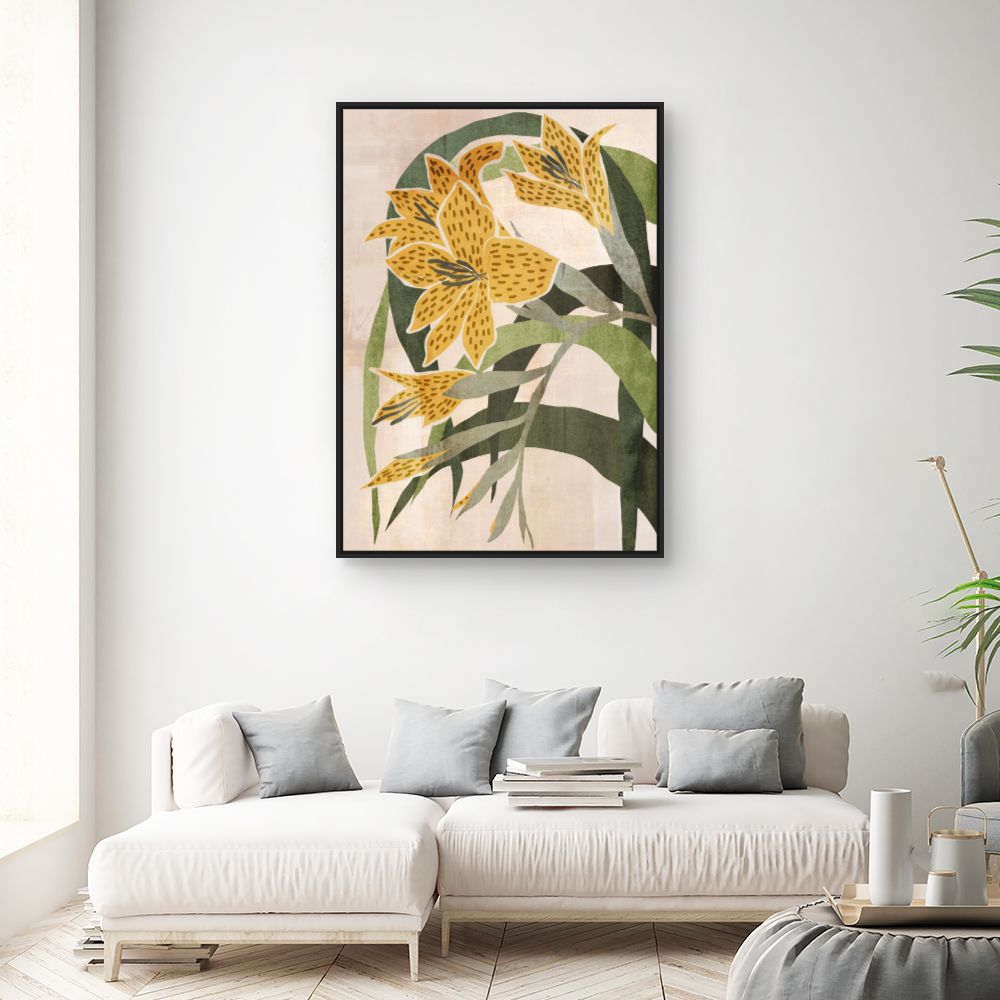 Tableau Fleurs abstraites