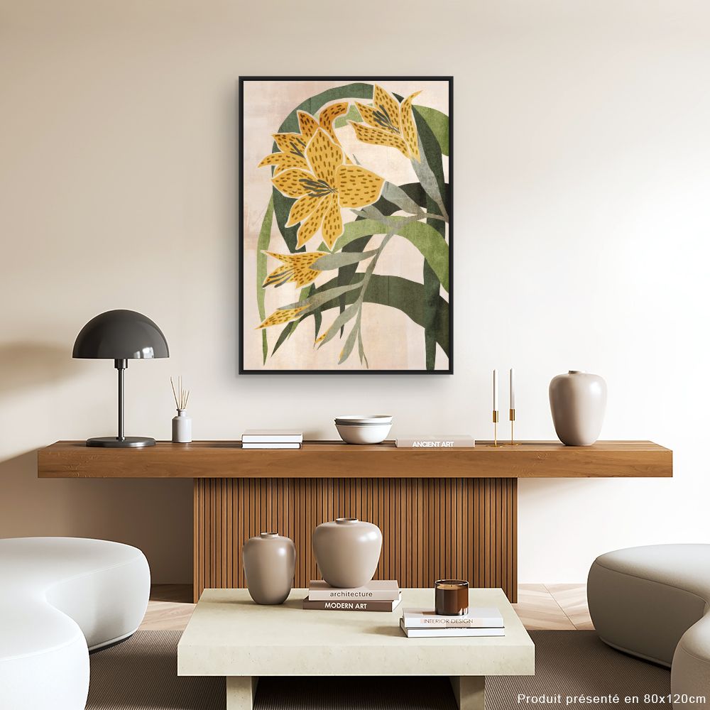 Tableau Fleurs abstraites