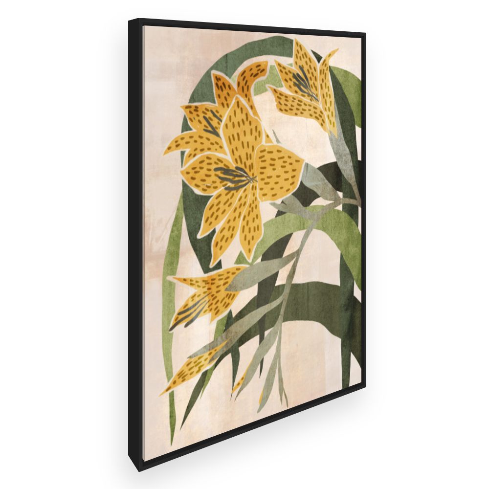 Toile Fleurs abstraites