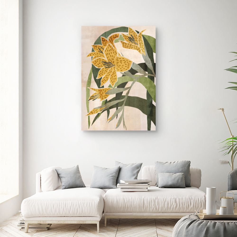 Tableau Fleurs abstraites