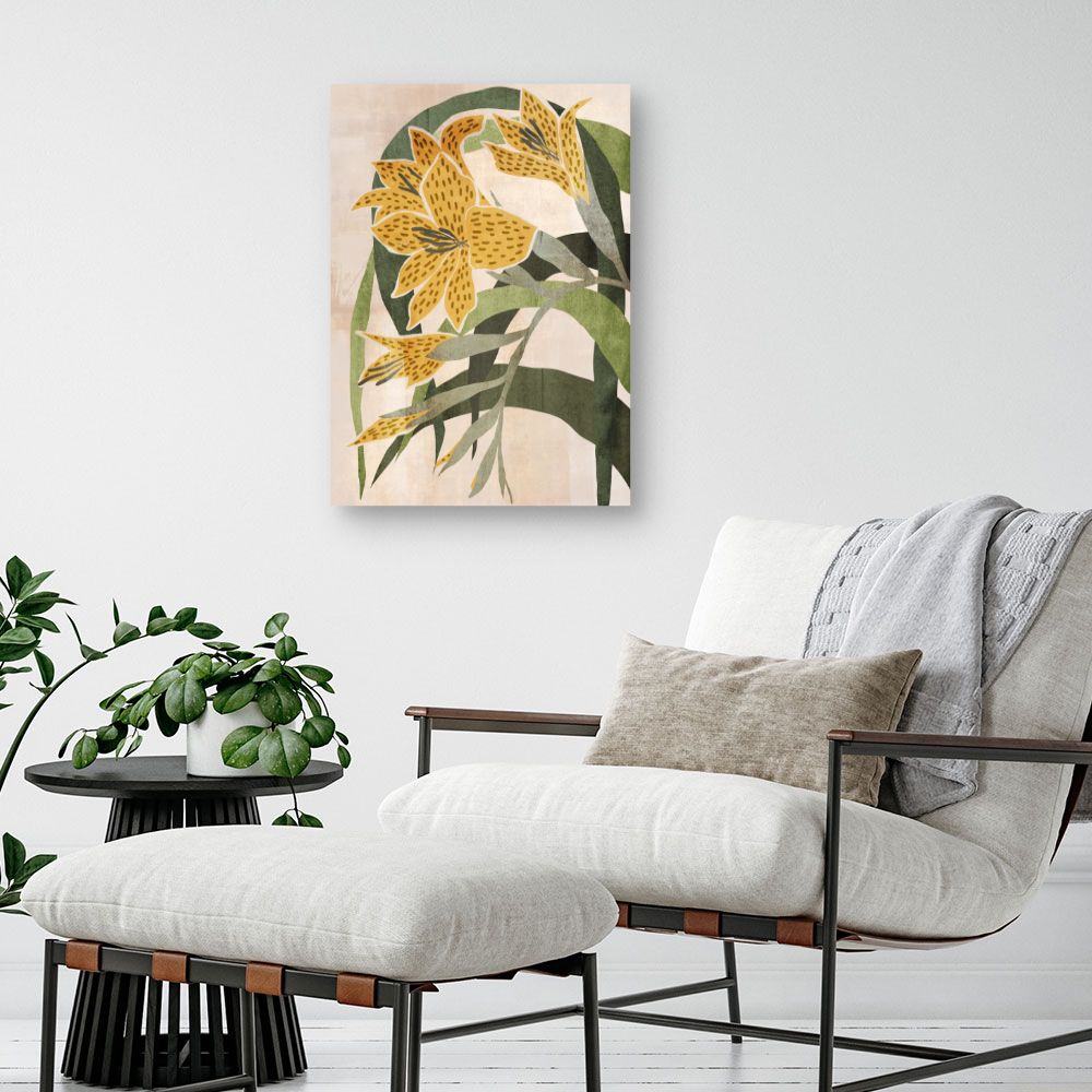 Tableau Fleurs abstraites