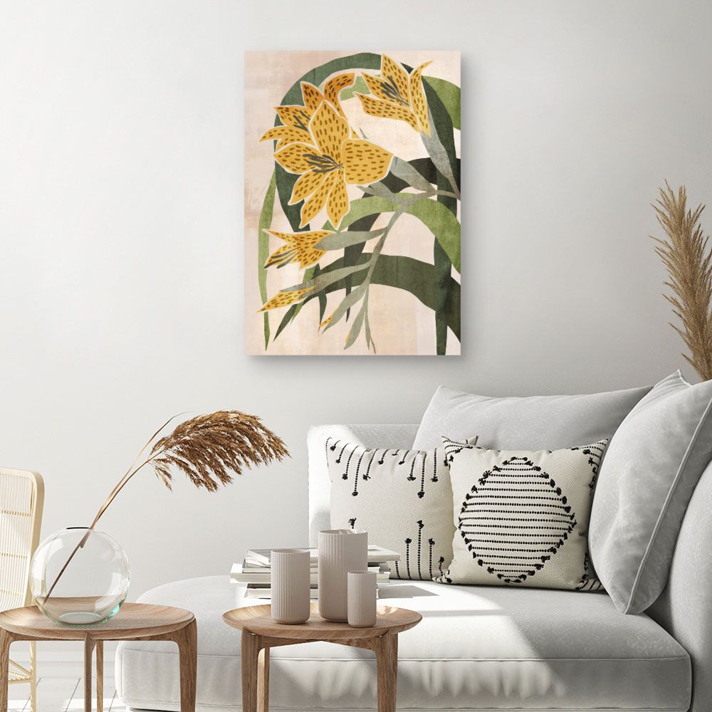 Tableau Fleurs abstraites