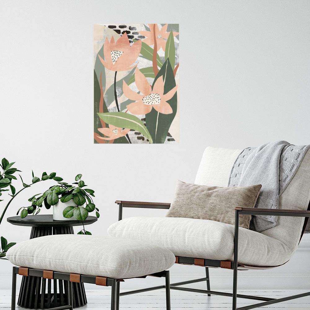 Affiche Fleurs abstraites