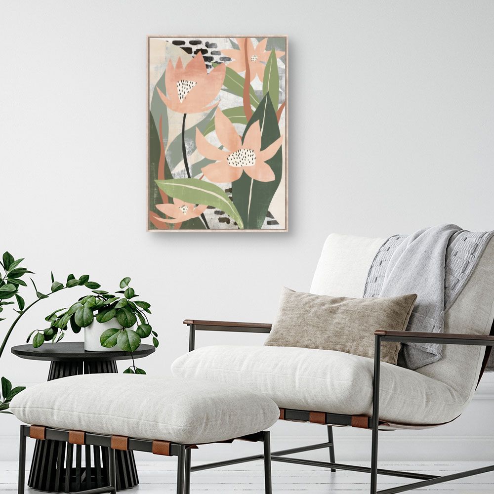 Tableau Fleurs stylisées